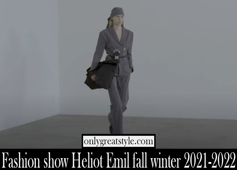 Fashion show Heliot Emil fall winter 2021 2022 clothing