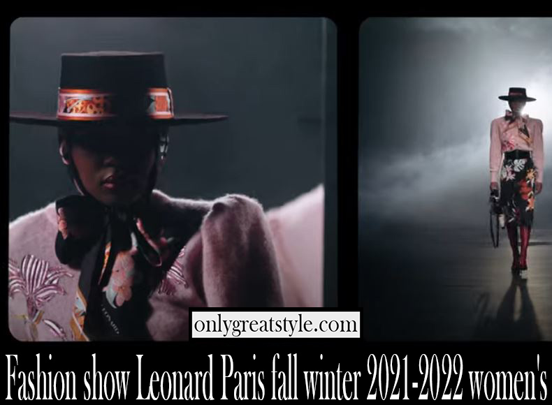 Fashion show Leonard Paris fall winter 2021 2022 womens