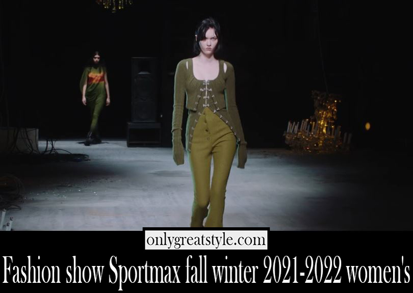 Fashion show Sportmax fall winter 2021 2022 womens Fashion show Sportmax fall winter 2021 2022 womens