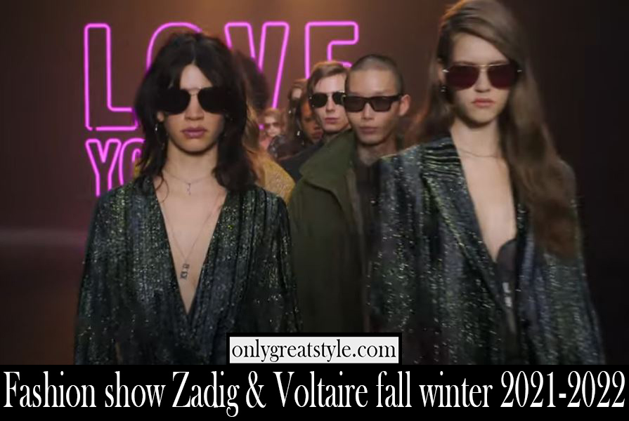 Fashion show Zadig Voltaire fall winter 2021 2022