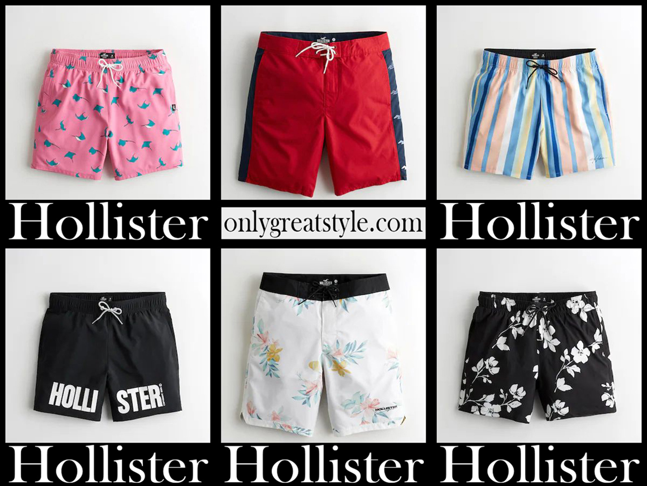 Hollister Boardshorts 2021 new arrivals mens swimwear