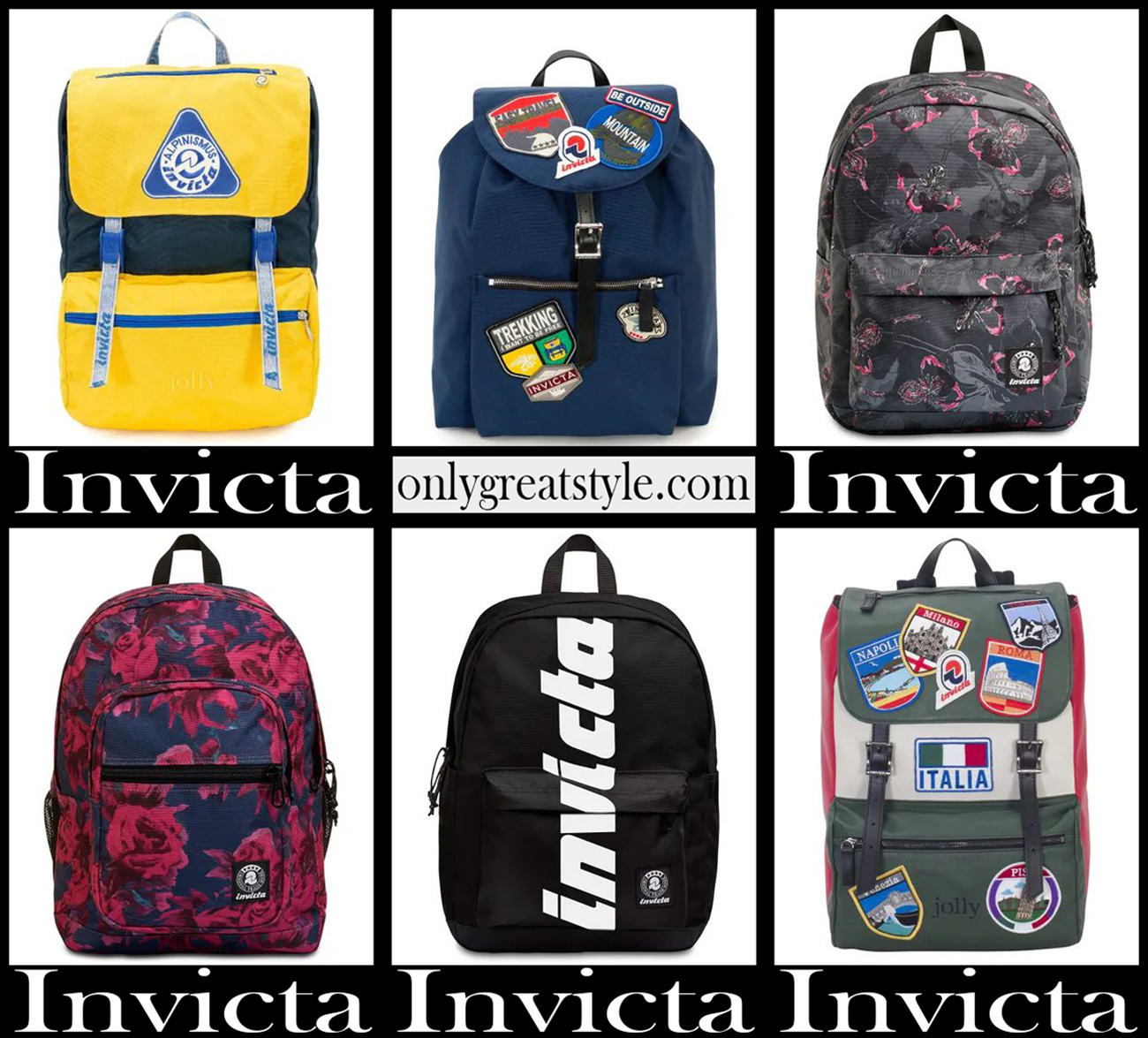 Invicta backpacks 2021 2022 new arrivals school free time