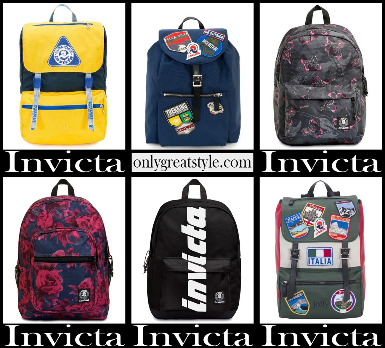 Invicta backpacks 2021 2022 new arrivals school free time Invicta backpacks 2021 2022 new arrivals school free time