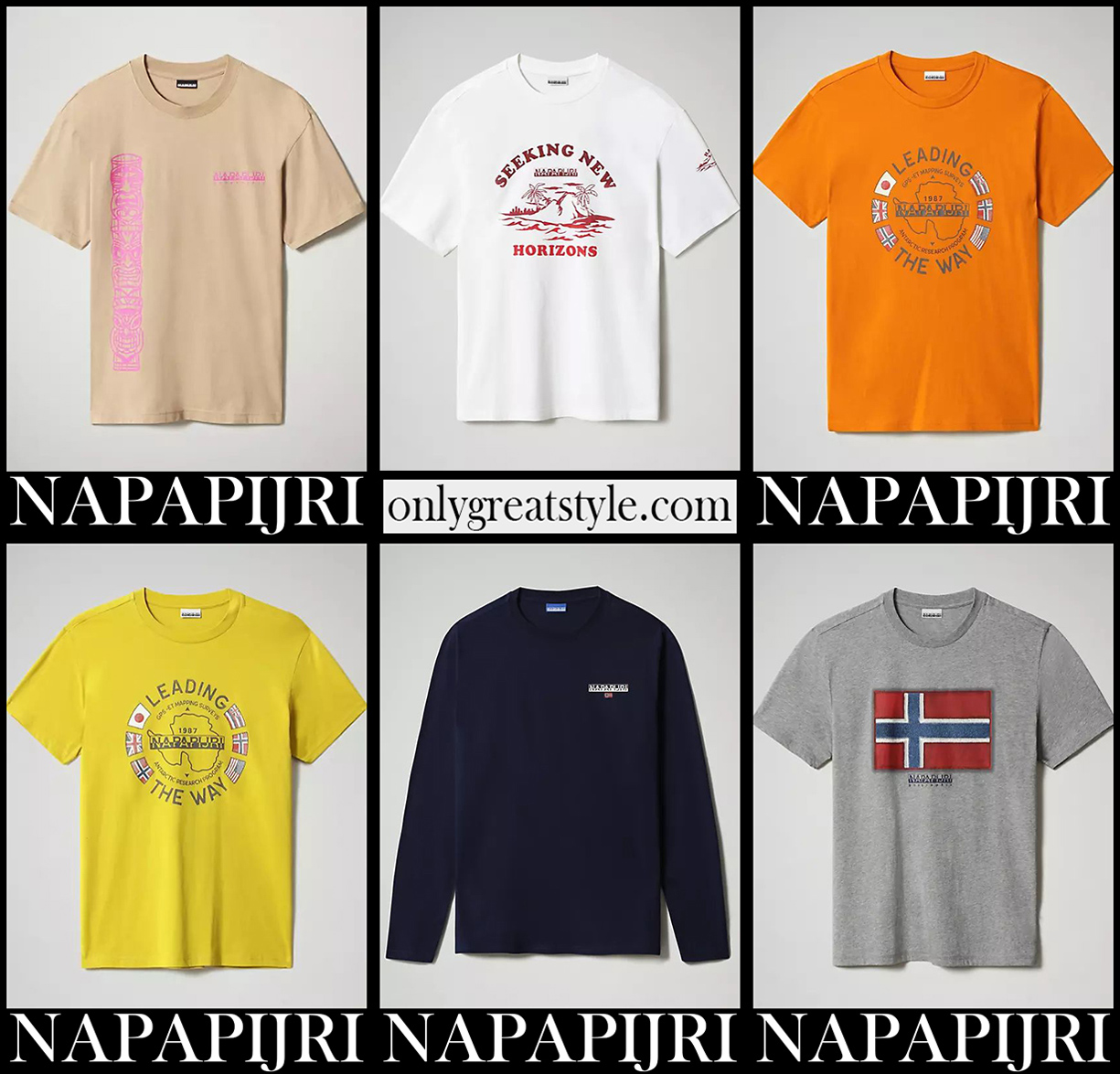 Napapijri t shirts 2021 new arrivals mens fashion clothing