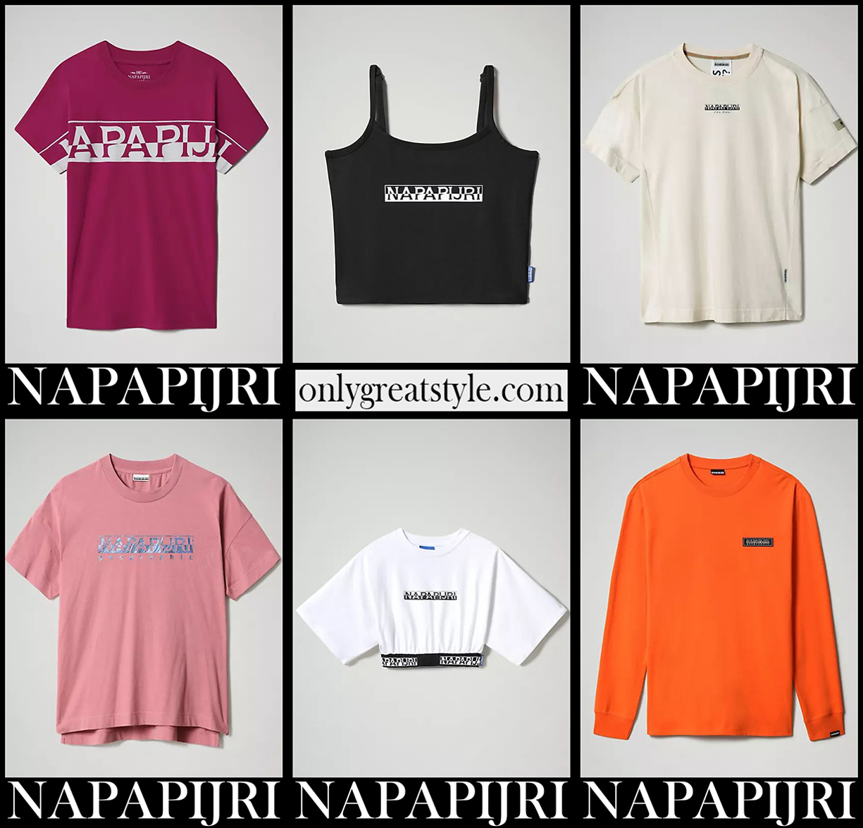 Napapijri t shirts 2021 new arrivals womens fashion