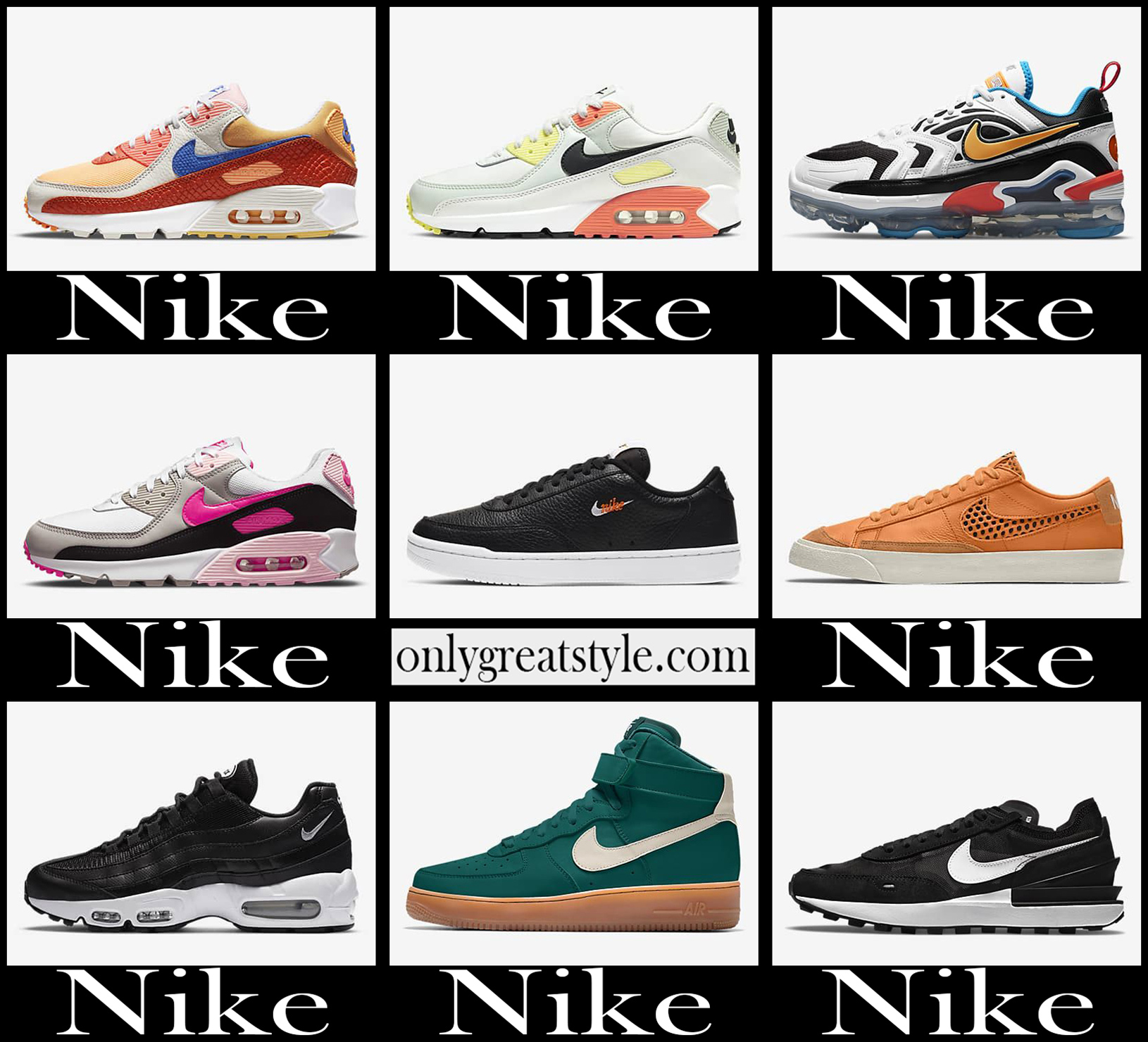 Nike sneakers 2021 new arrivals womens sports shoes