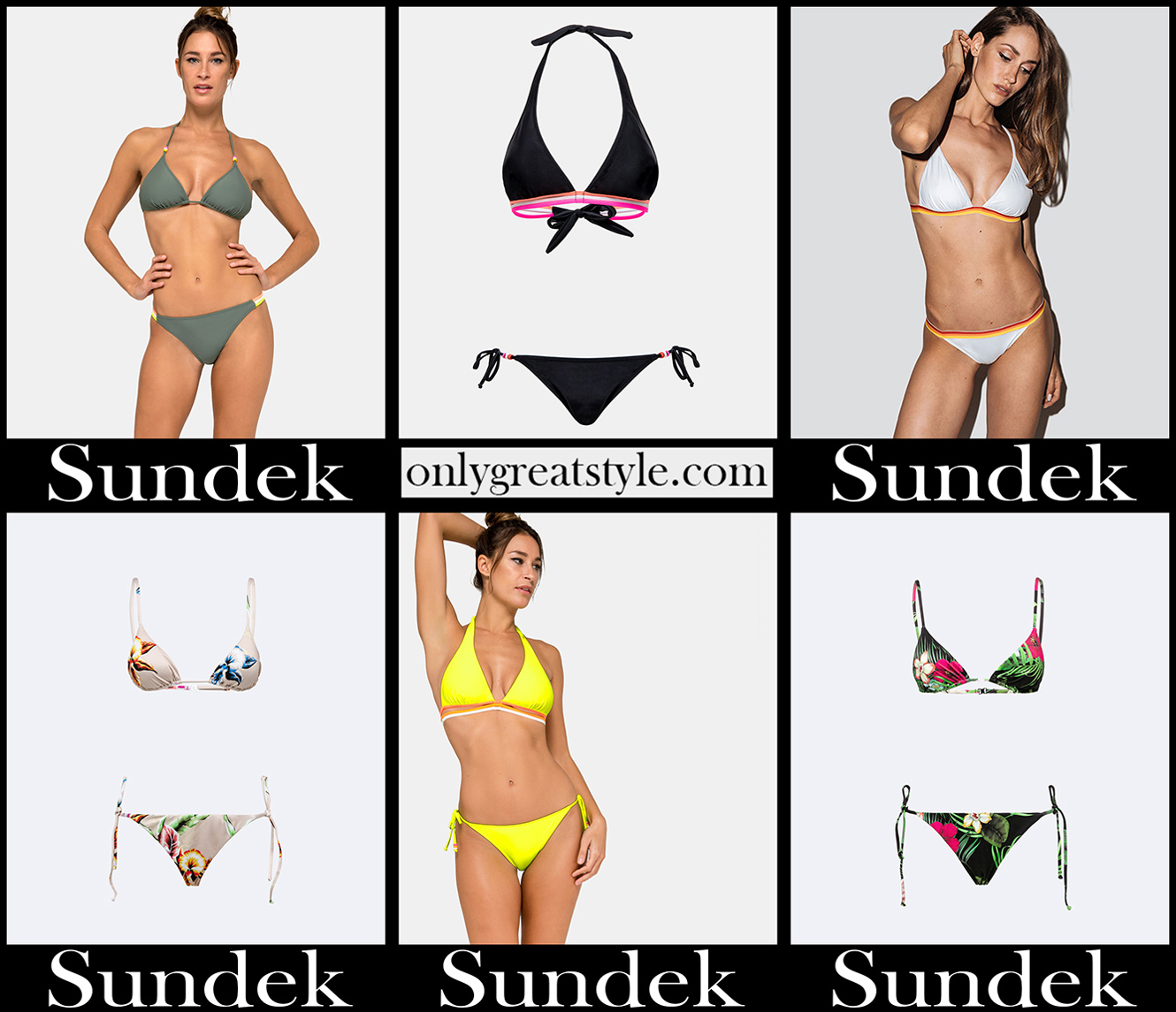 Sundek bikinis 2021 new arrivals womens swimwear