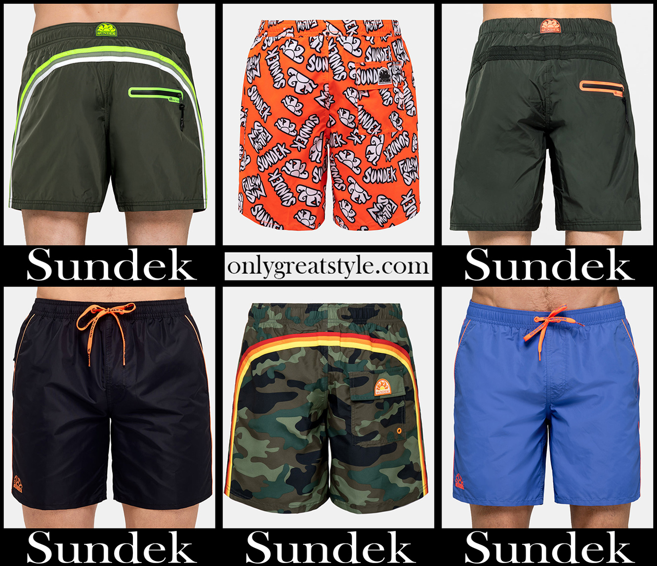 Sundek boardshorts 2021 new arrivals mens swimwear