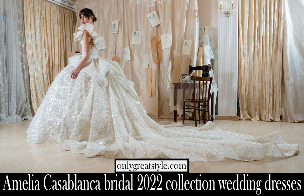 Amelia Casablanca bridal 2022 collection wedding dresses