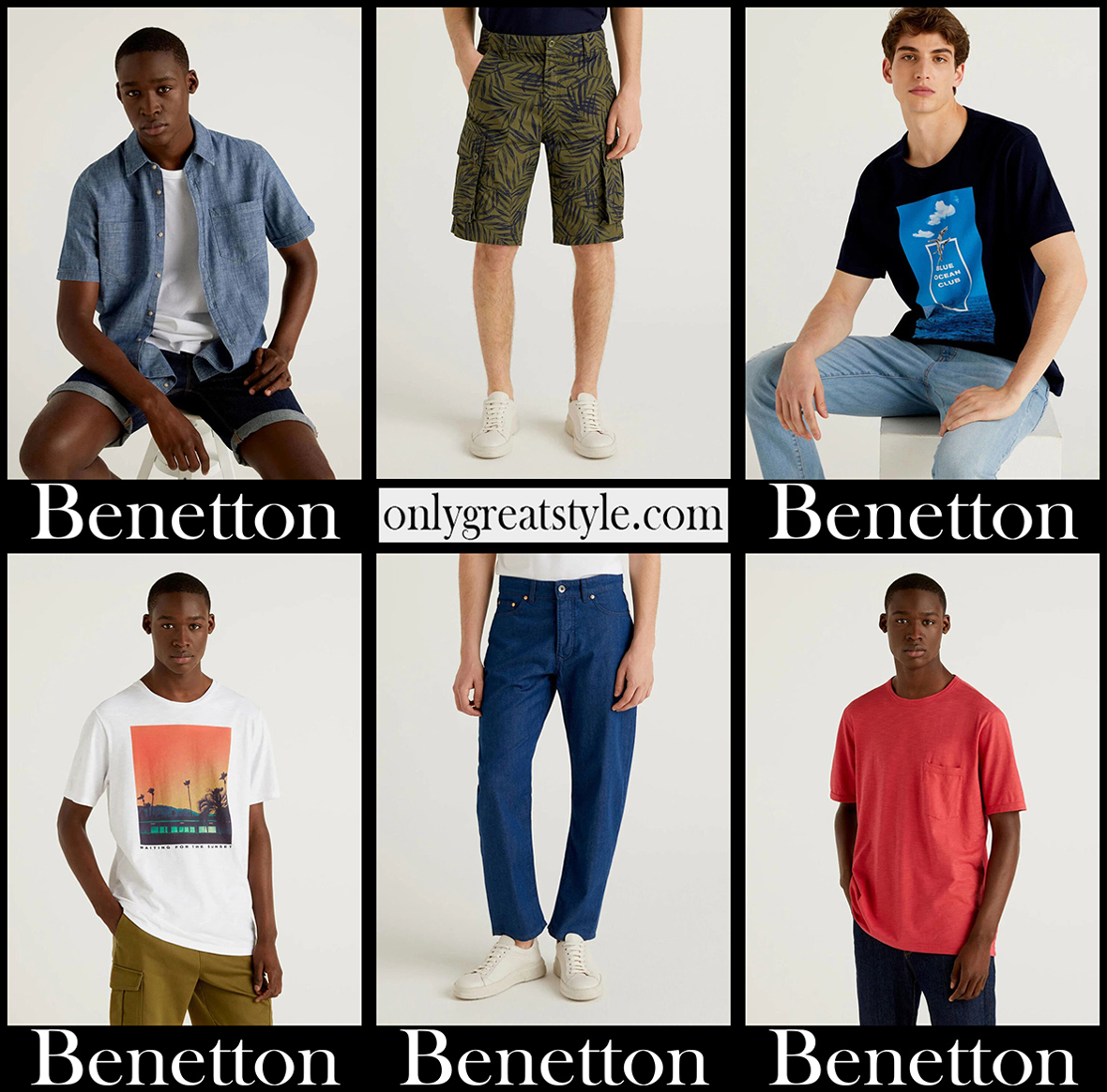 Benetton new arrivals 2021 mens clothing collection