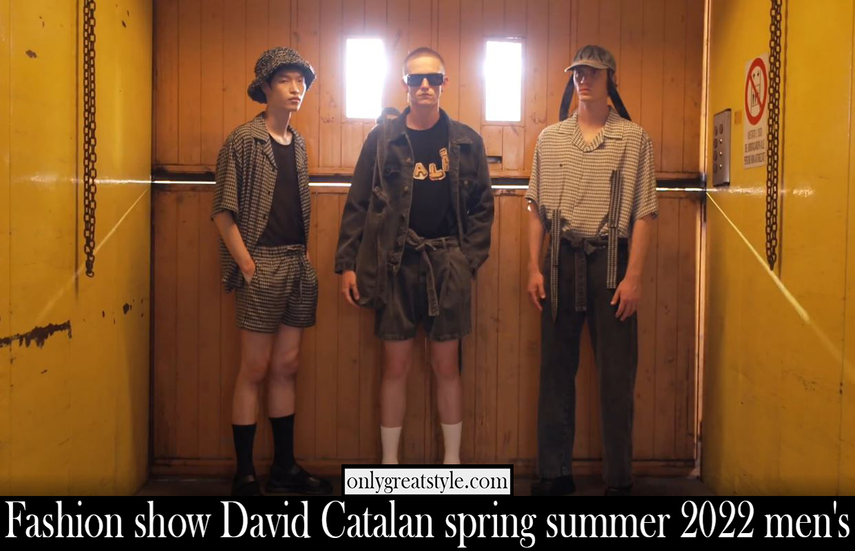 Fashion show David Catalan spring summer 2022 mens