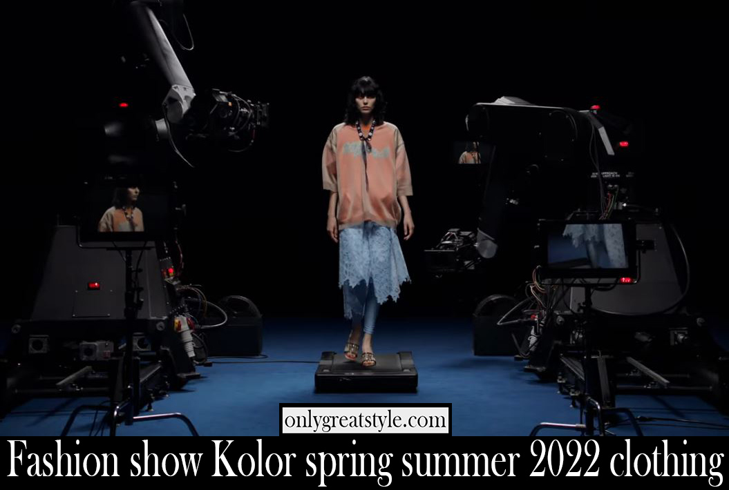 Fashion show Kolor spring summer 2022 clothing