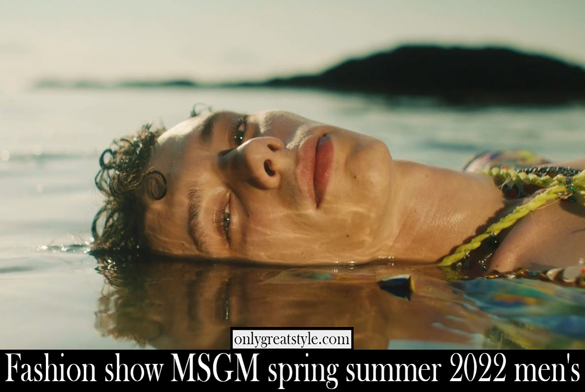 Fashion show MSGM spring summer 2022 mens