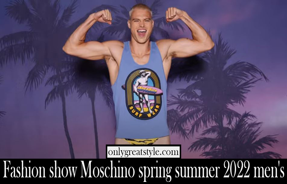 Fashion show Moschino spring summer 2022 mens