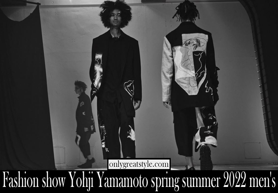 Fashion show Yohji Yamamoto spring summer 2022 mens