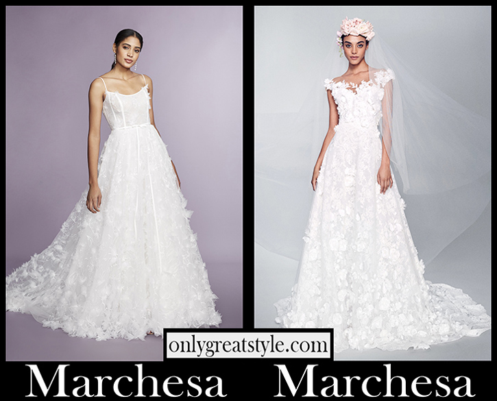 Marchesa bridal 2022 collection wedding dresses