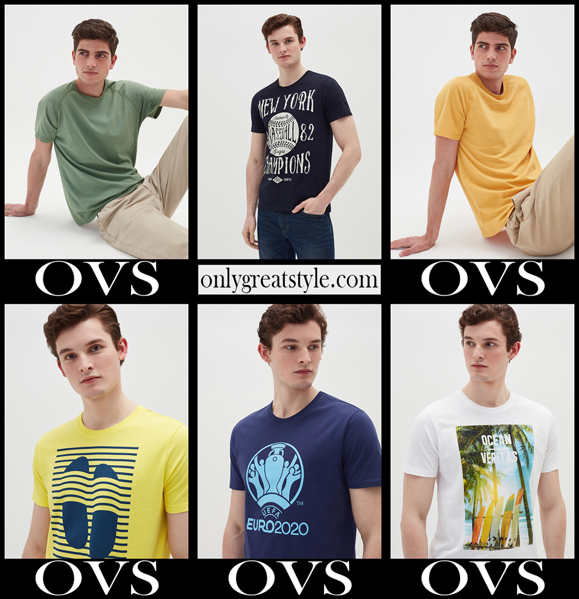 OVS t shirts 2021 new arrivals fashion mens clothing
