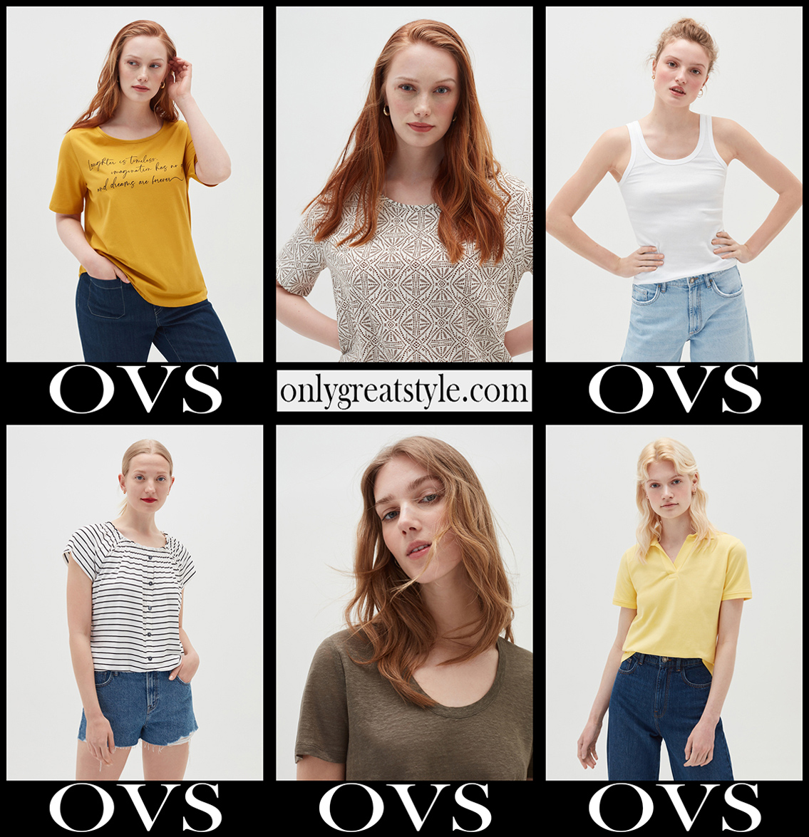 OVS t shirts 2021 new arrivals womens clothing