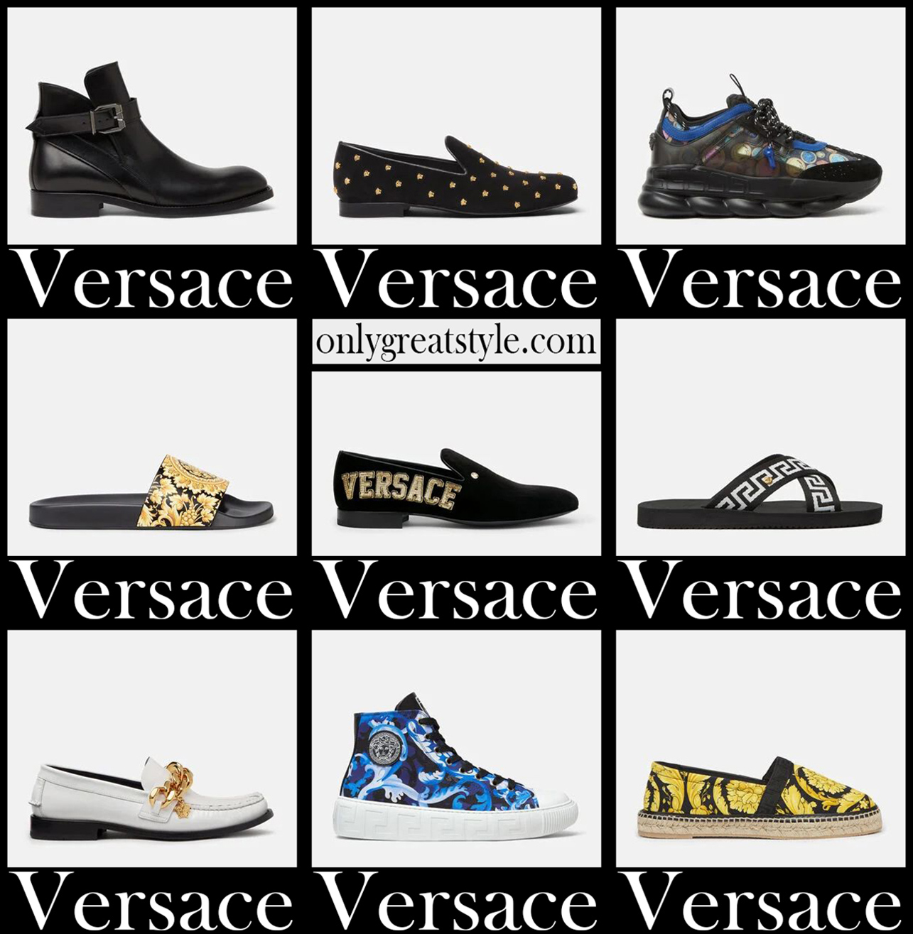 Versace shoes 2021 new arrivals mens footwear