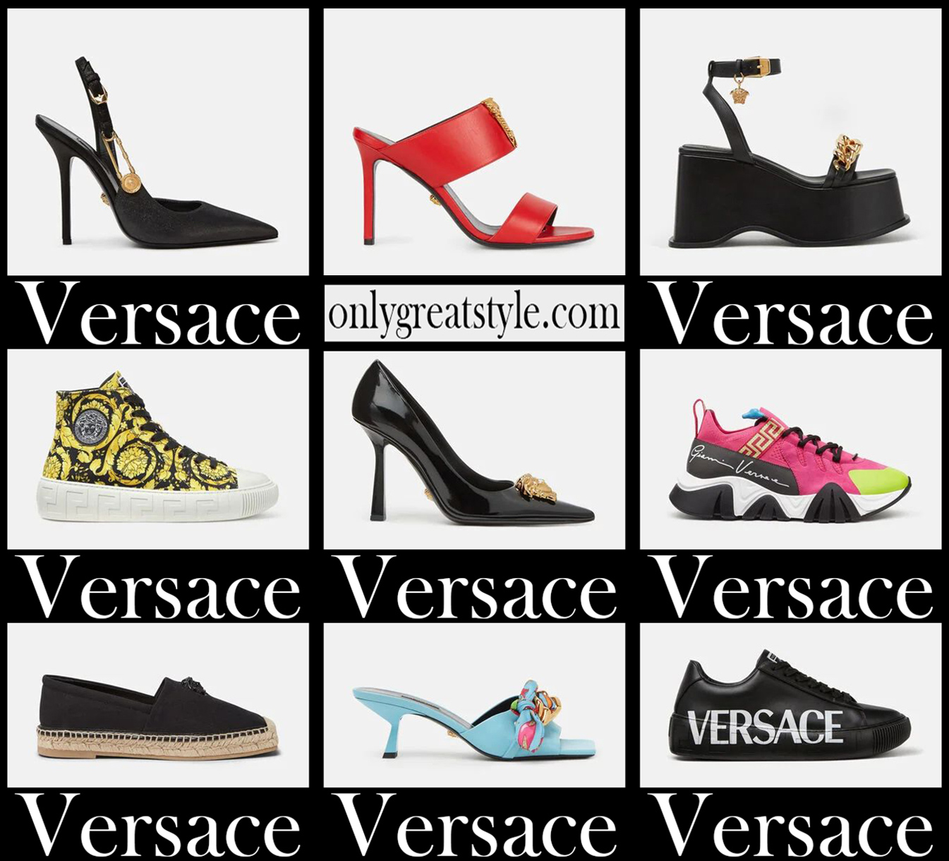 Versace shoes 2021 new arrivals womens footwear