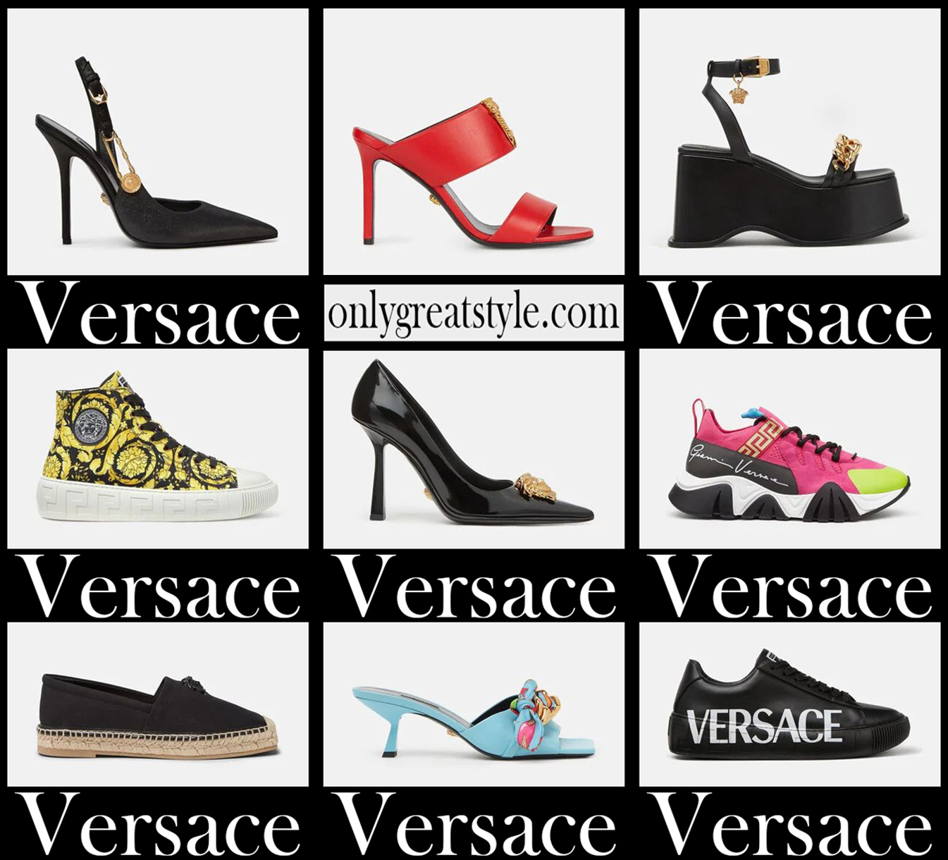 Versace shoes 2021 new arrivals womens footwear Versace shoes 2021 new arrivals womens footwear