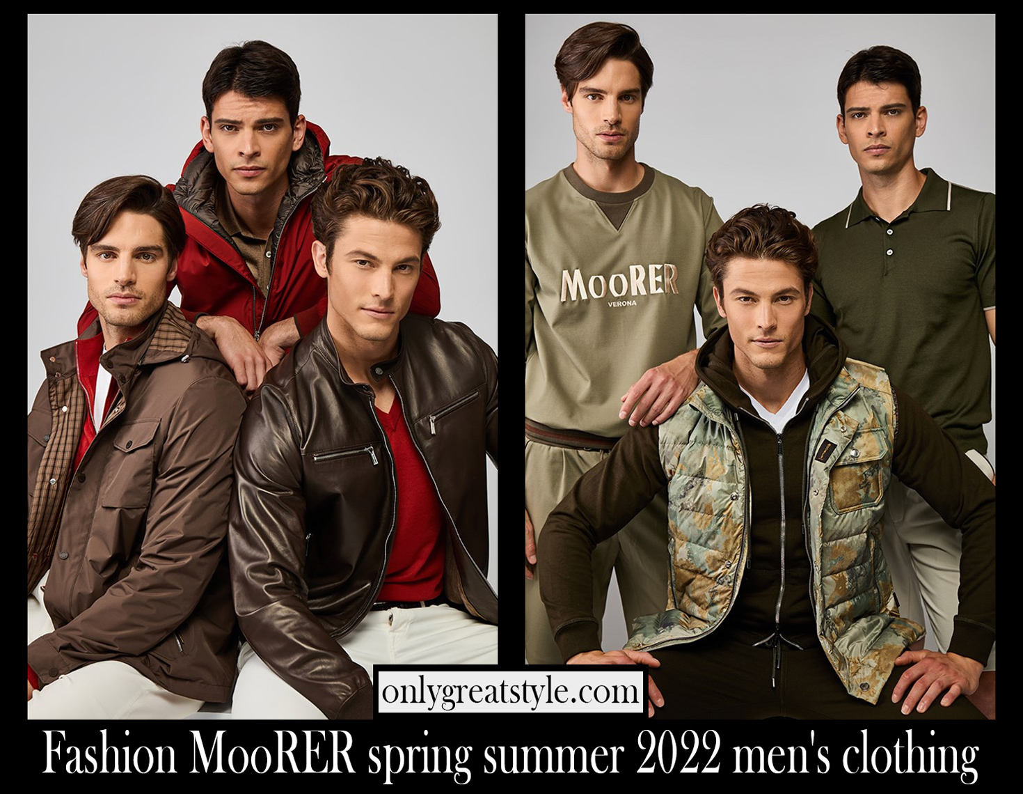 Fashion MooRER spring summer 2022 mens clothing