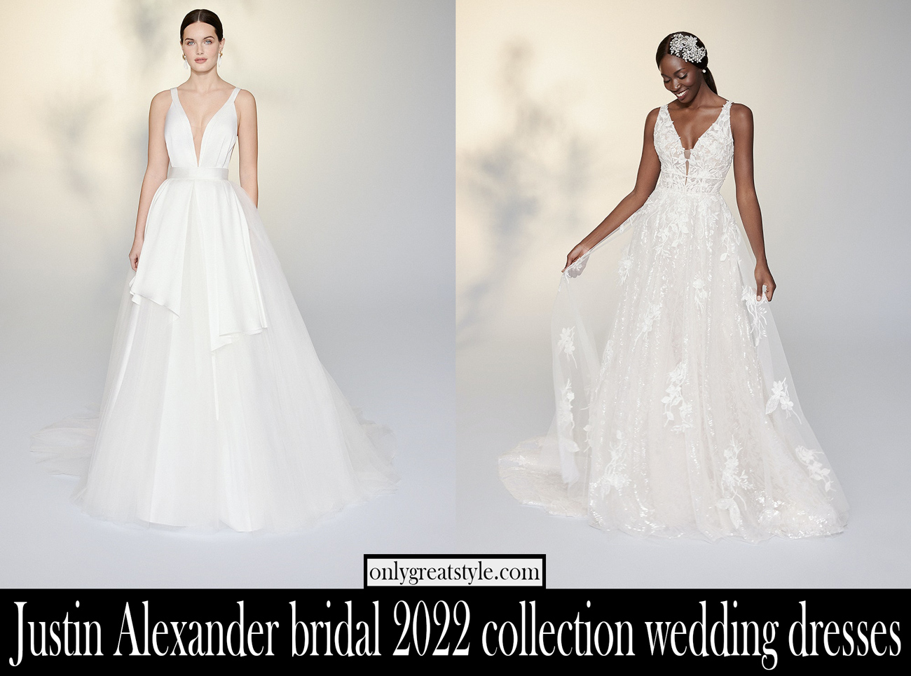 Justin Alexander bridal 2022 collection wedding dresses