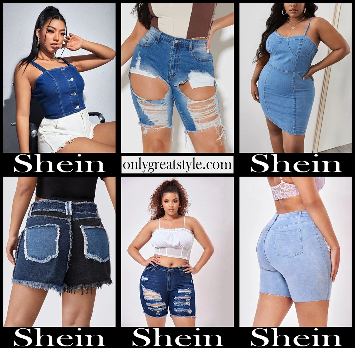 Shein curvy jeans plus size womens clothing denim