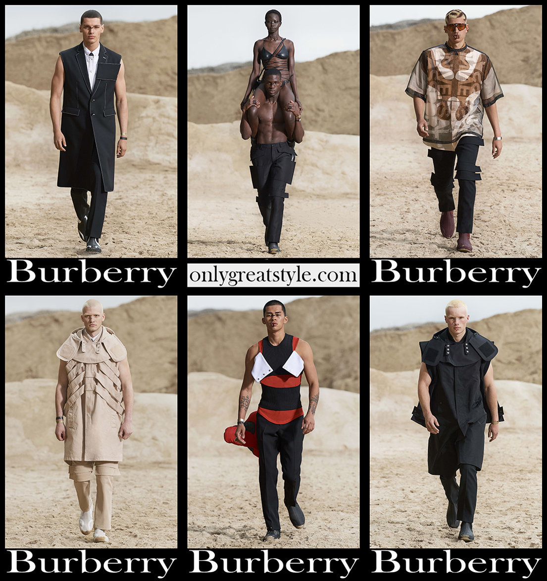 Fashion Burberry spring summer 2022 mens clothing