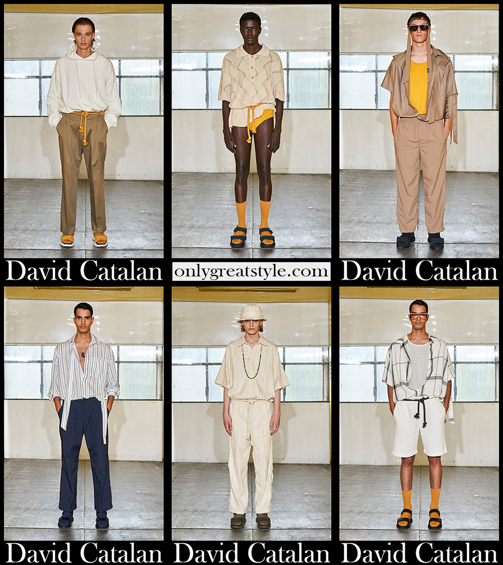 Fashion David Catalan spring summer 2022 mens clothing