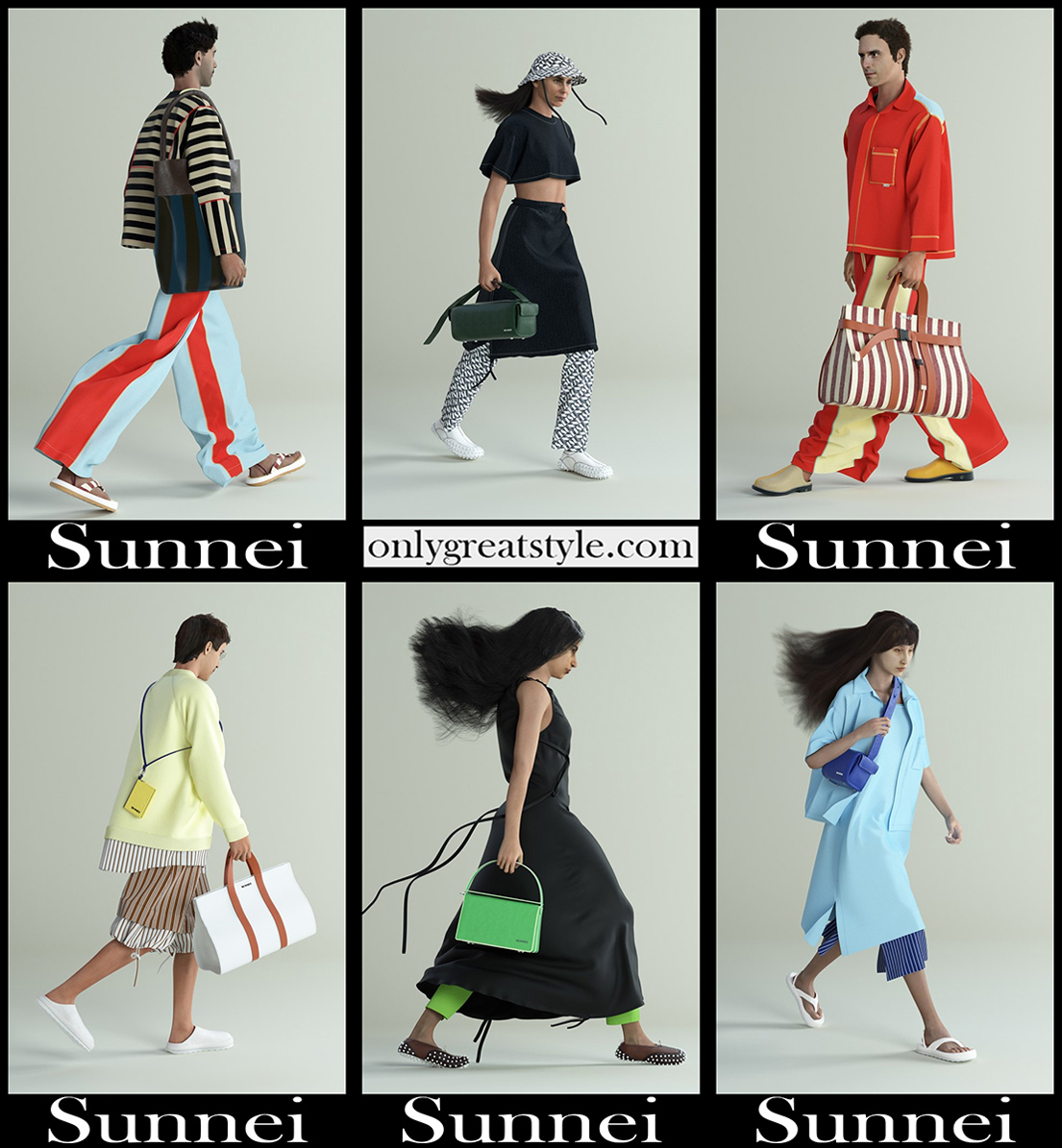 Fashion Sunnei spring summer 2022 clothing collection