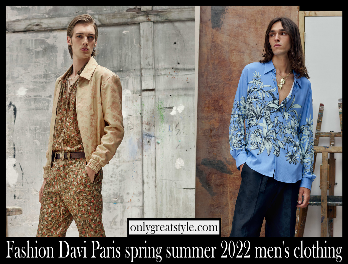 Fashion Davi Paris spring summer 2022 mens clothing