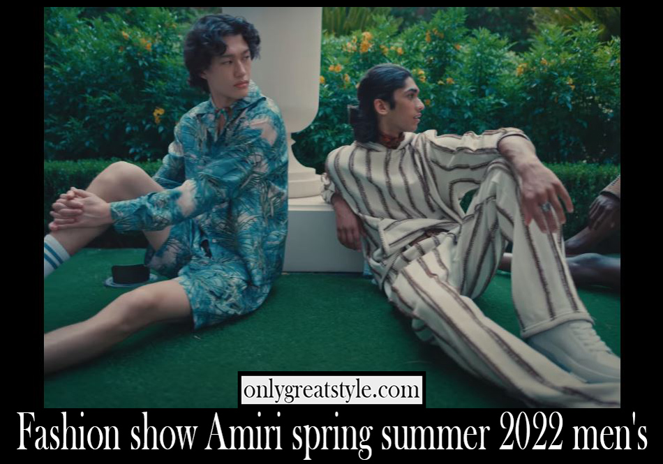 Fashion show Amiri spring summer 2022 mens