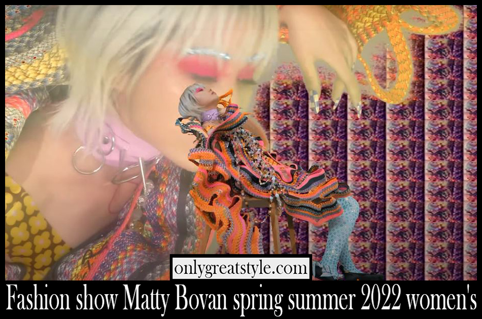 Fashion show Matty Bovan spring summer 2022 womens