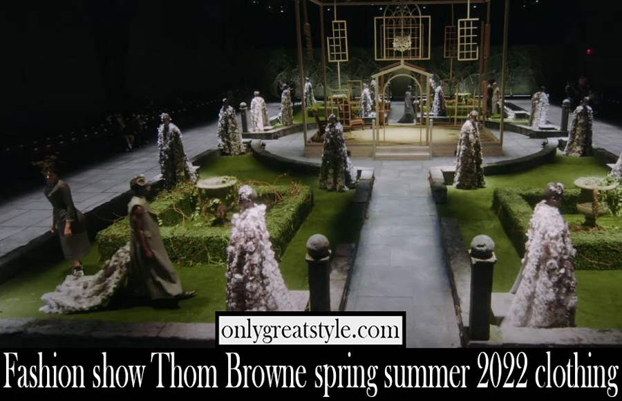 Fashion show Thom Browne spring summer 2022 clothing