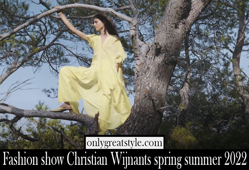 Fashion show Christian Wijnants spring summer 2022