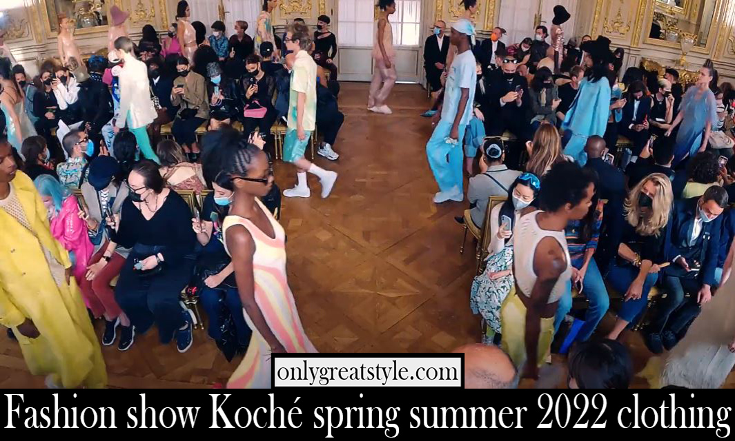 Fashion show Koche spring summer 2022 clothing