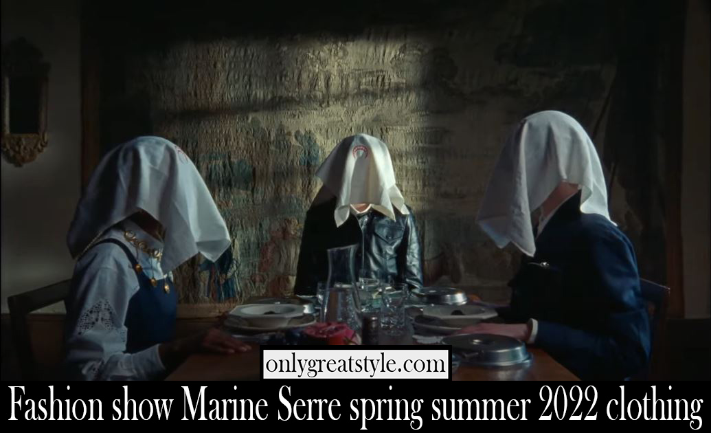 Fashion show Marine Serre spring summer 2022 clothing