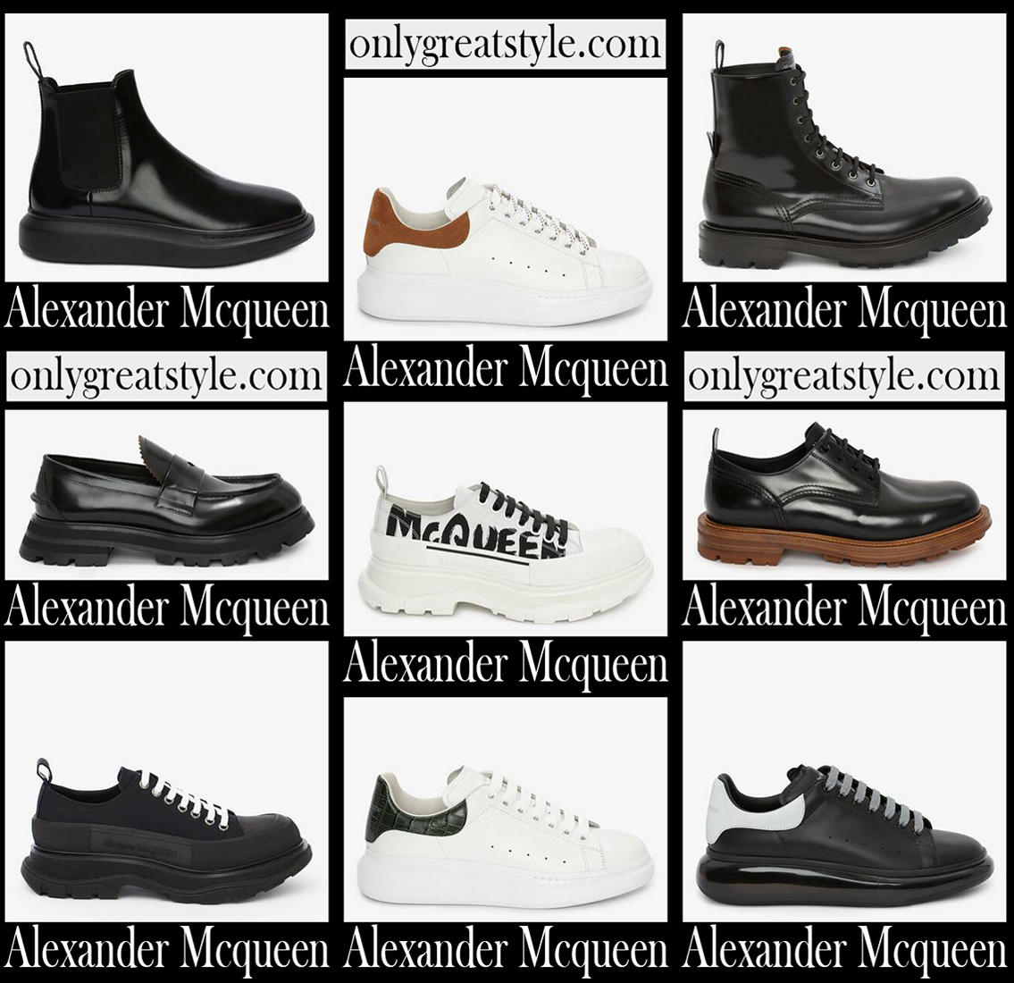 Alexander Mcqueen shoes 2022 mens new arrivals