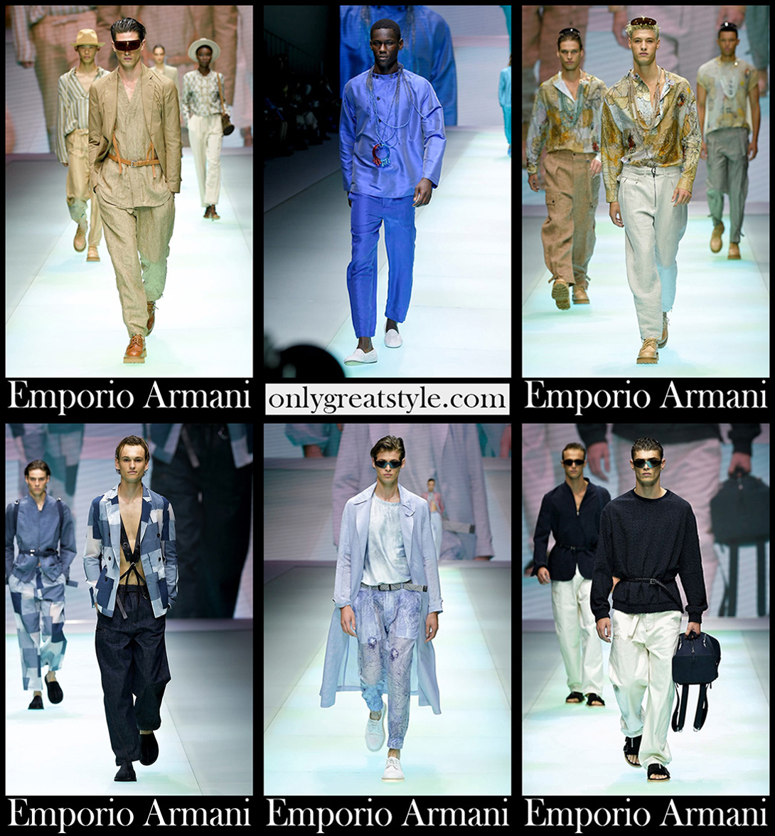 Fashion Emporio Armani spring summer 2022 men's