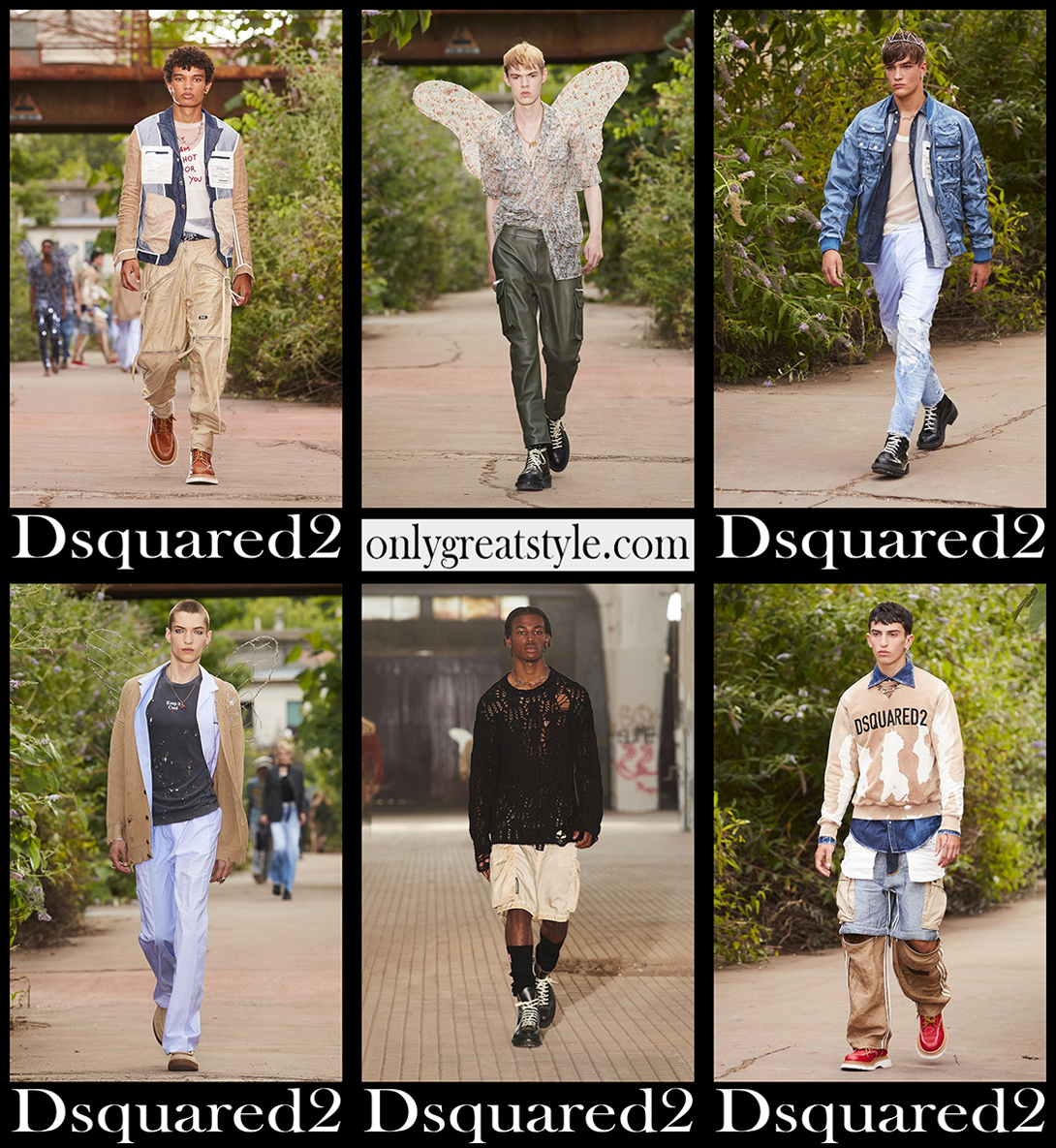 Fashion Dsquared2 spring summer 2022 mens clothing