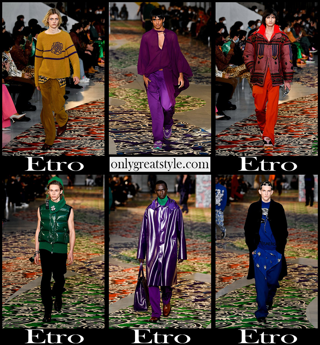 Fashion Etro fall winter 2022 2023 mens clothing