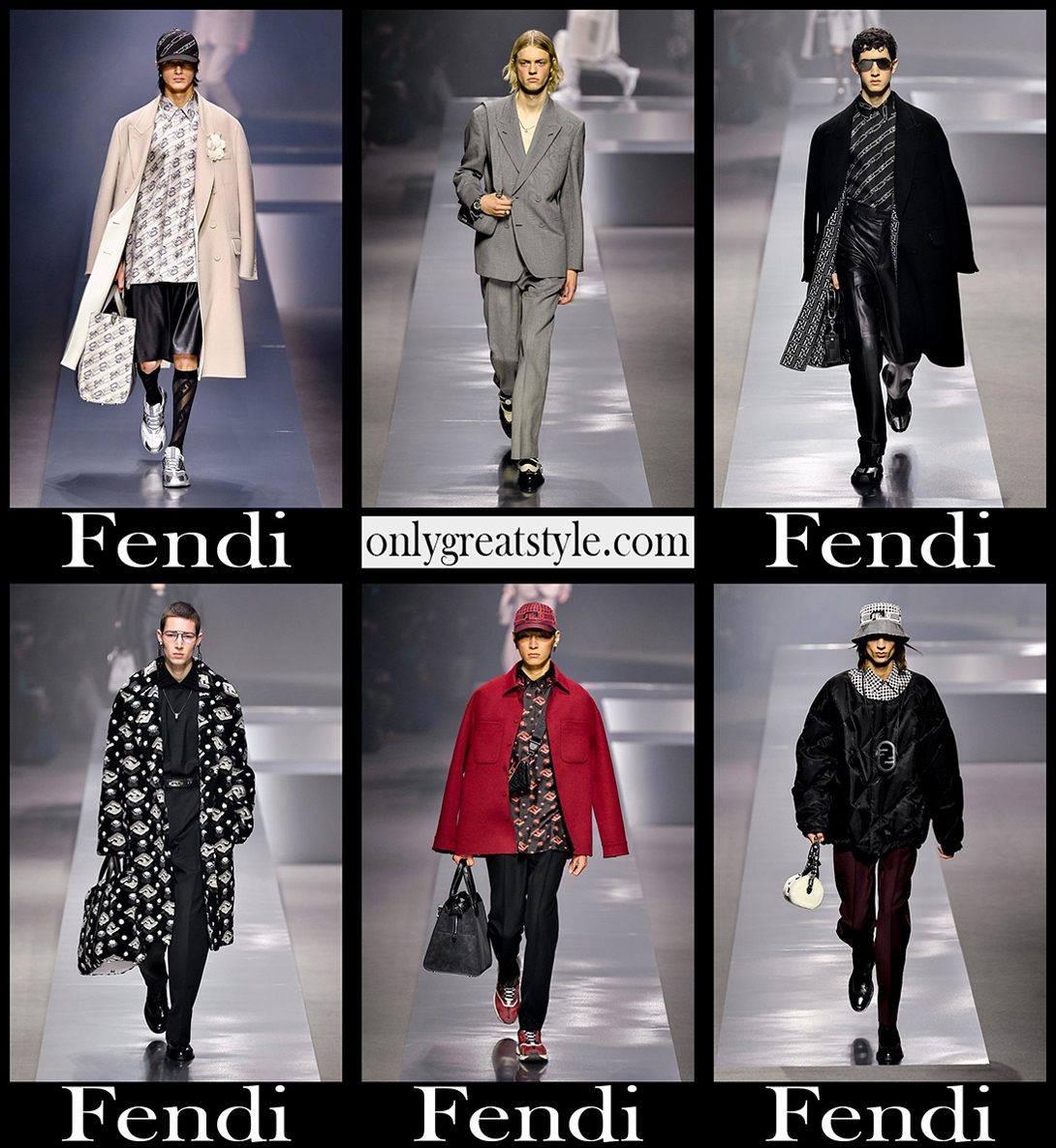 Fashion Fendi fall winter 2022 2023 mens clothing