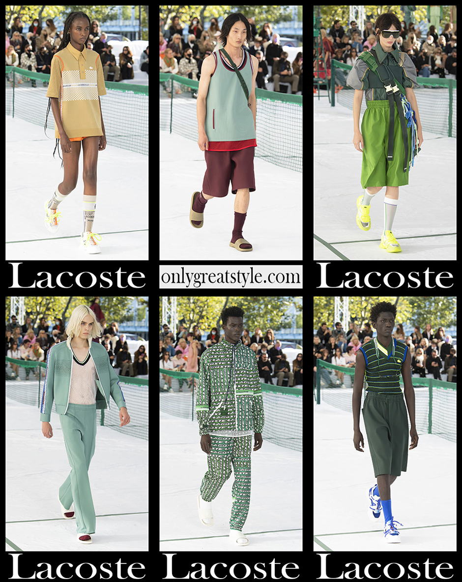 Fashion Lacoste spring summer 2022 collection clothing