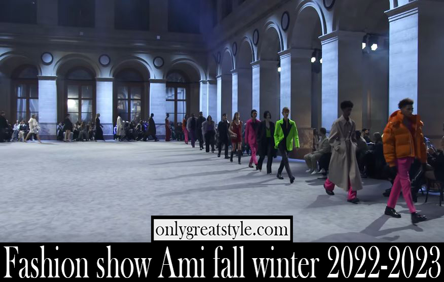 Fashion show Ami fall winter 2022 2023