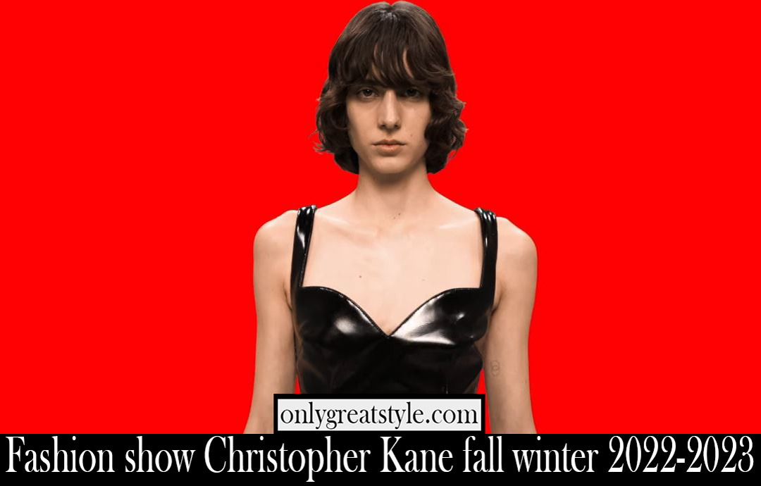 Fashion show Christopher Kane fall winter 2022 2023