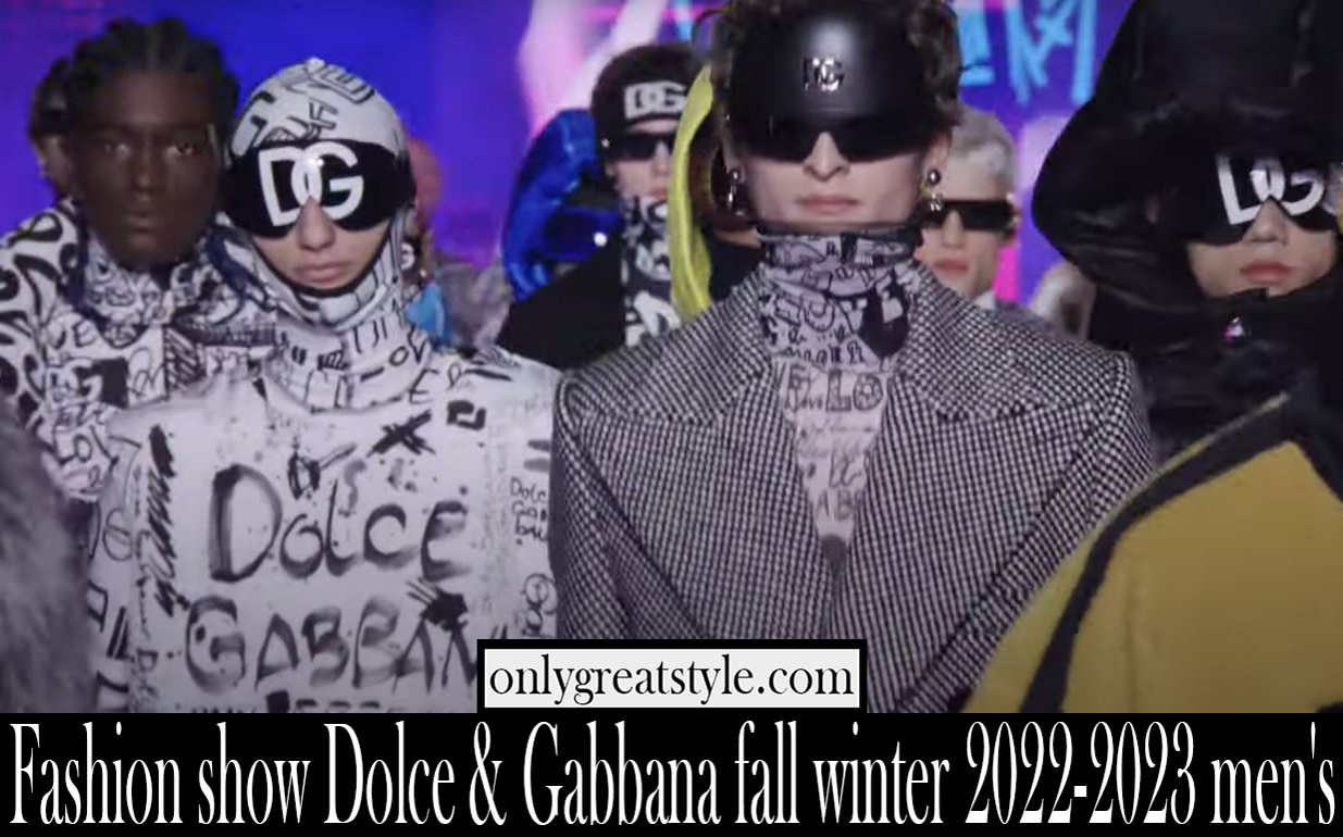 Fashion show Dolce Gabbana fall winter 2022 2023 mens