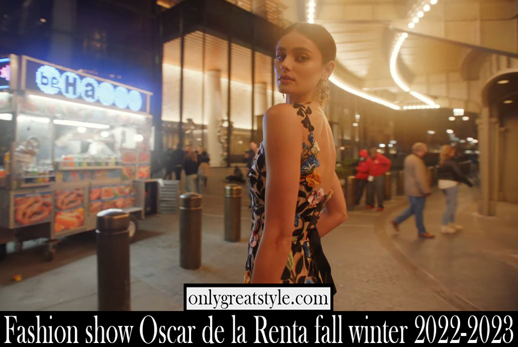Fashion show Oscar de la Renta fall winter 2022 2023
