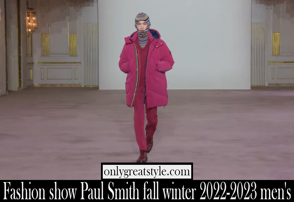 Fashion show Paul Smith fall winter 2022 2023 mens