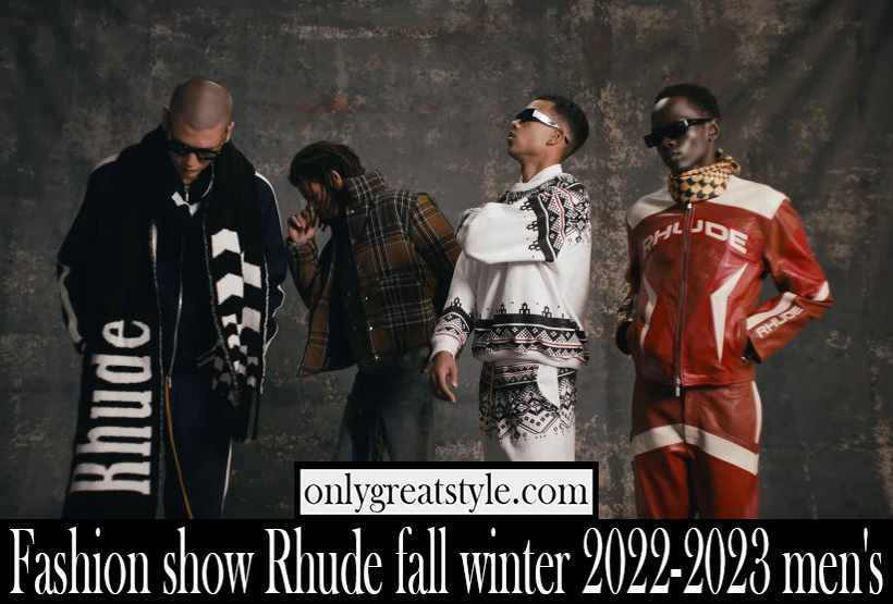 Fashion show Rhude fall winter 2022 2023 mens Fashion show Rhude fall winter 2022 2023 mens